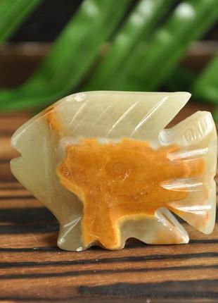 Статуэтка рыбка из натурального камня оникс, 5.5 см