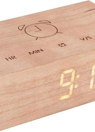 Gingko flip click clock светодиодный будильник активированная технология flip, перезаряжается с лазерной грави3 фото