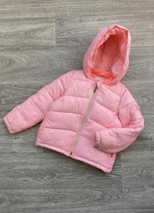 Стильная яркая теплая курточка на девочку неоновая mango 6 116 104