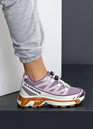 Топові кросівки для дівчат на затяжках в фіолетовому кольорі, хіт продажу 36,37,39,40,41,38