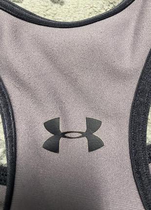 Спортивный женский женский женский кроп топ топик для бега для спорта under armour3 фото