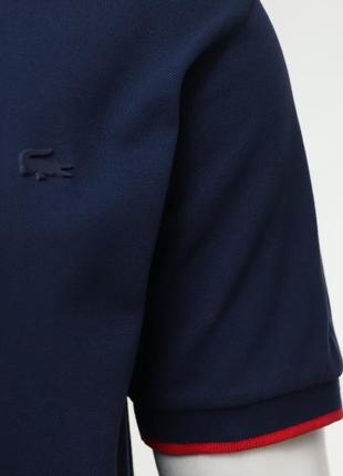 Чоловіча   нова темно-синя  футболка lacoste [  xl-xxl ]2 фото