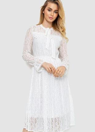 Ошатне плаття, колір білий, 186r1960