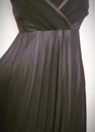 Платье вечернее плиссе сарафан, маленькое чёрное платье6 фото