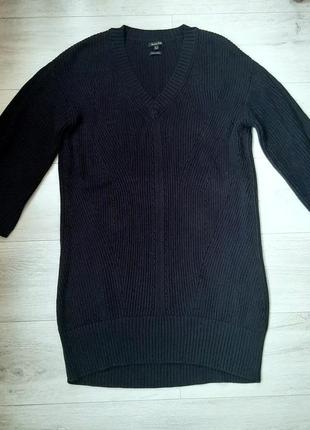 Сукня светр massimodutti чорна2 фото