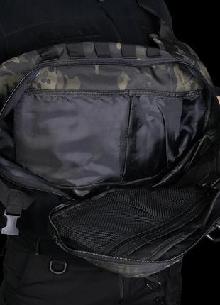 Однолямочный тактический рюкзак со скрытым отделением для оружия camotec tcb multicam...