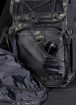 Однолямочный тактический рюкзак со скрытым отделением для оружия camotec tcb multicam...