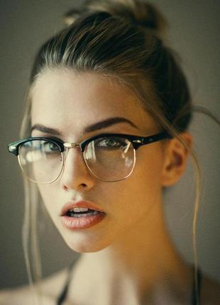 Окуляри комп'ютерні іміджеві жіночі чоловічі, прозорі окуляри з захистом4 фото