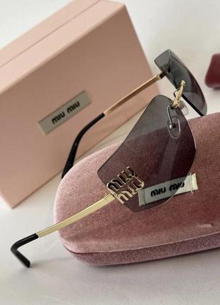 Стильні окуляри в стилі бренду miumiu хіт 20244 фото