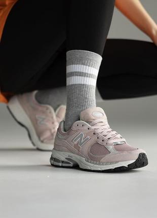 Нью беленс кросівки шкіряні пудрові new balance