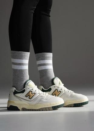 Нью беленс кроссовки кожаные белые new balance