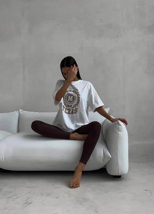 Стильна жіноча футболка з якісним принтом і з натуральної бавовни2 фото