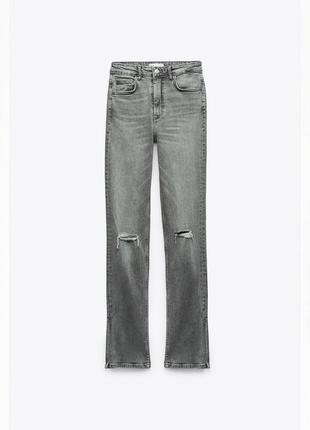 Джинси zara split skinny