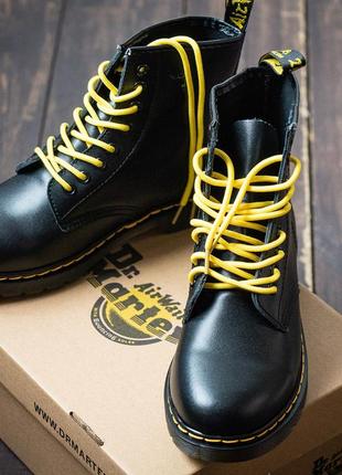 Ботинки dr. martens 1460 black без хутра черевики3 фото