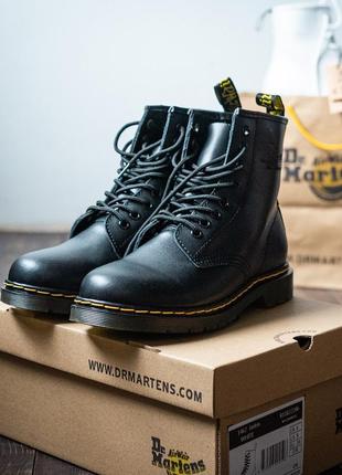 Ботинки dr. martens 1460 black без хутра черевики4 фото