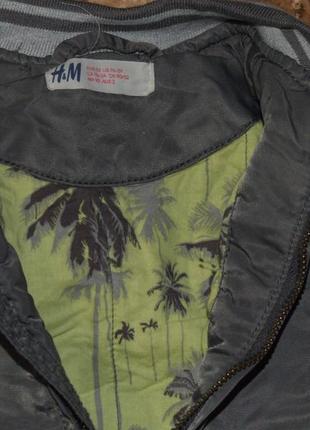 Куртка  ветровка мальчику бомбер 1 - 2 года  h&m4 фото