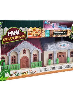 Детский игровой домик для кукол m-02a-02d с мебелью