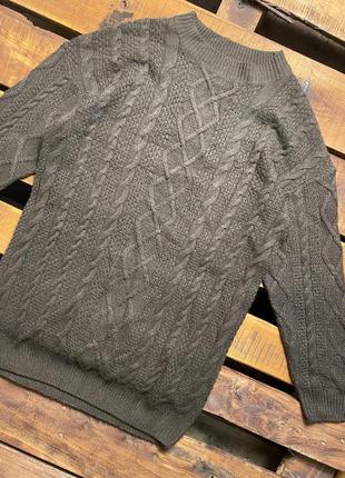 Женская удлиненная кофта (свитер) pepco (пепко м-лрр идеал оригинал коричневая)