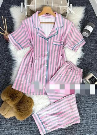 Пижама на пуговицах пижама пуговицы пижама в английском стиле пижама в полоску1 фото