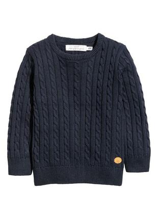 Вязаный свитер джемпер h&m размер 6-81 фото