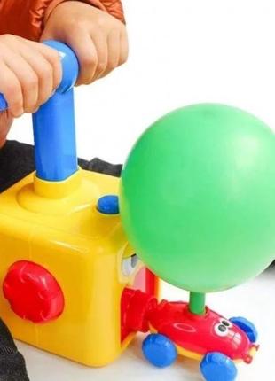 Аеромобіль машинка з кулькою aerodynamics reaction force principle. інтерактивна іграшка, надуває кульки2 фото