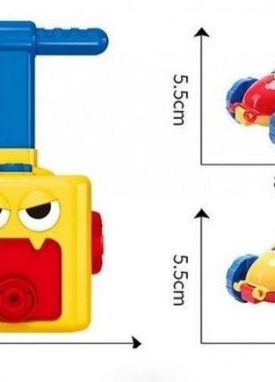 Аеромобіль машинка з кулькою aerodynamics reaction force principle. інтерактивна іграшка, надуває кульки8 фото