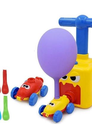 Аеромобіль машинка з кулькою aerodynamics reaction force principle. інтерактивна іграшка, надуває кульки5 фото