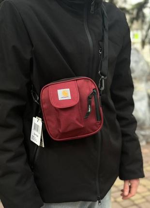 Мессенджер carhartt wip красная сумка через плечо кархарт барсетка