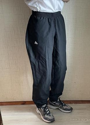Штаны спортивные adidas черные базовые широкие парашюты спортивки адедас м1 фото