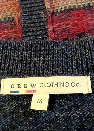 Стильный с шерстью и ангорой теплый жилет р.16 от crew clothing5 фото