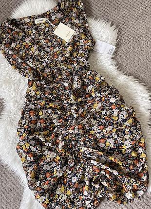 Сукня в квіточки з драпіровкою sweewe  р.m/l