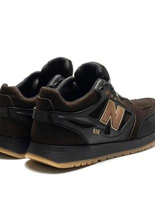 Кросівки шкіряні new balance коричневі9 фото