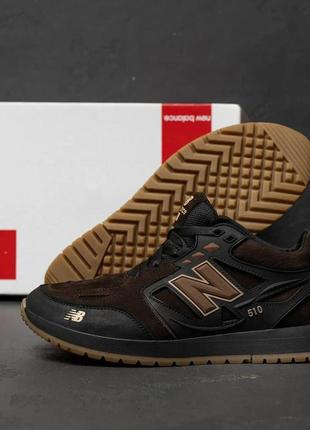 Кросівки шкіряні new balance коричневі6 фото