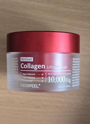 Medi-peel, двойной лифтинг-крем для лица с ретинолом и коллагеном retinol collagen lifting cream, 50мл