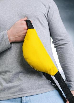 Чоловіча сумка бананка adidas жовта3 фото