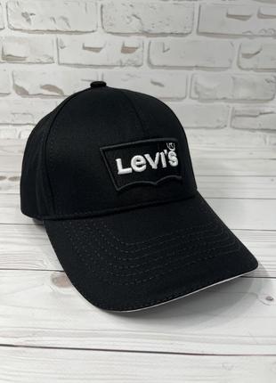 Бейсболка черная в стиле  levi's3 фото