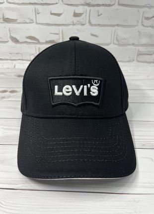 Бейсболка черная в стиле  levi's2 фото