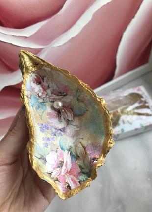 Ручная работа! состаренные богемные пиалы-устрицы для хранения украшений, мелочей,...