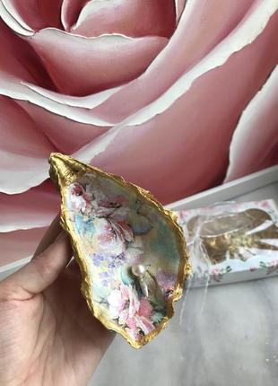 Ручная работа! состаренные богемные пиалы-устрицы для хранения украшений, мелочей,...