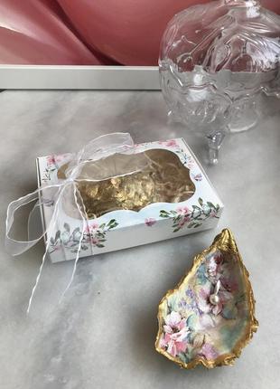 Ручная работа! состаренные богемные пиалы-устрицы для хранения украшений, мелочей,...