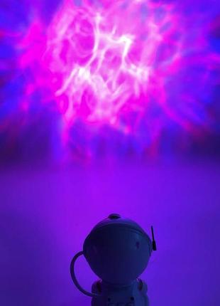 Ночник-проектор астронавт с эффектом звездного неба / ночник с пультом (8 режимов) /...