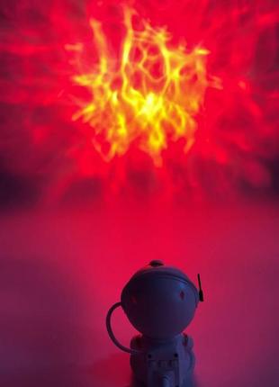 Ночник-проектор астронавт с эффектом звездного неба / ночник с пультом (8 режимов) /...