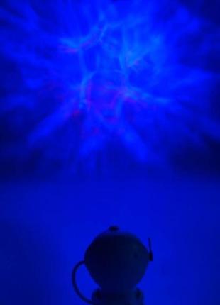 Ночник-проектор астронавт с эффектом звездного неба / ночник с пультом (8 режимов) /...