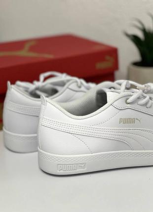 Женские кеды низкие puma smash wns v2 l размер 39 white3 фото