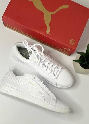 Женские кеды низкие puma smash wns v2 l размер 39 white5 фото