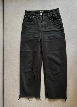 Черные прямые джинсы pull &amp; bear2 фото