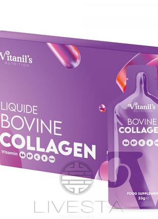 Гелева дієтична добавка "гідролізований колаген" у стіках vitanil's, 14 шт.х23 г