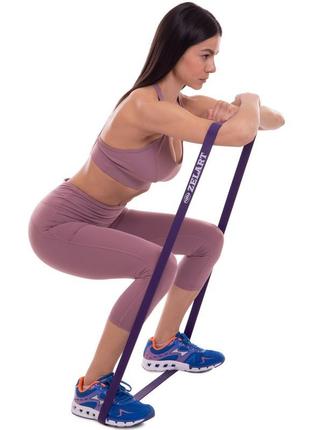 Резинка петля для підтягувань zelart fi-941-6 power bands фіолетовий