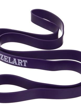 Резинка петля для підтягувань zelart fi-941-6 power bands фіолетовий6 фото