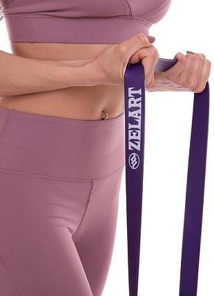 Резинка петля для підтягувань zelart fi-941-6 power bands фіолетовий